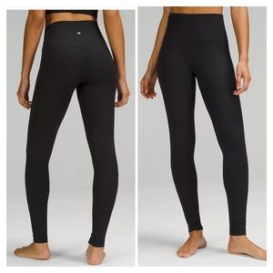 lululemon Align Ribbed High-Rise Pant 28" Black size 4 NWT leggings